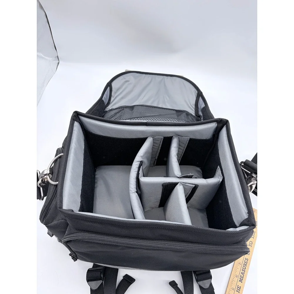Canon Camera Bag Unisex OS Black Deluxe Gadget Bag Padded Shoulder Strap Travel